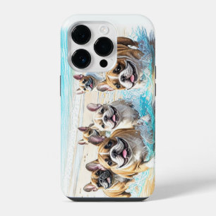 Coque Pour iPhone 14 Plus Chiots Bouledogues Français French Bulldog
