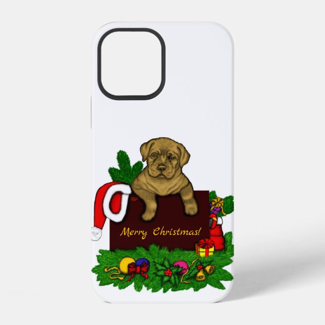 Coque iPhone Chiots de Noël (Verso)