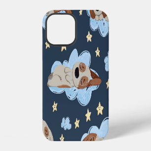 Coque iPhone 12 Chiots endormis : motif bonne nuit