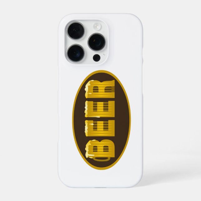Coque iPhone Chope à Bière Ovale (Verso)