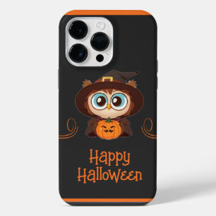 Coque Pour Pour iPhone 14 Pro Max Chouette/Automne/Automne/Halloween/citrouille