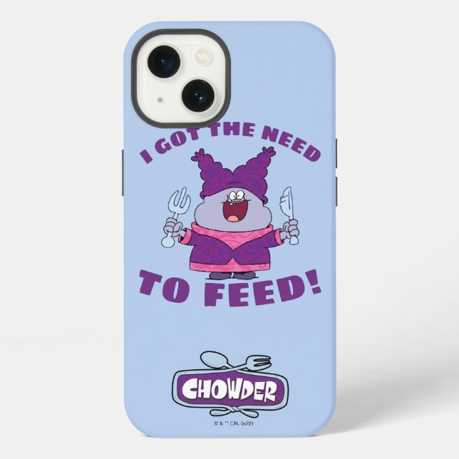 Coque iPhone Chouette avec Fourche et couteau (Verso)