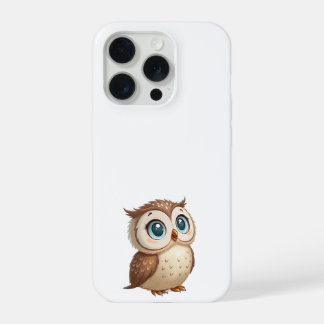 Coque iPhone 15 Pro Chouette de la Sagesse – Élégant Étui de Téléphone