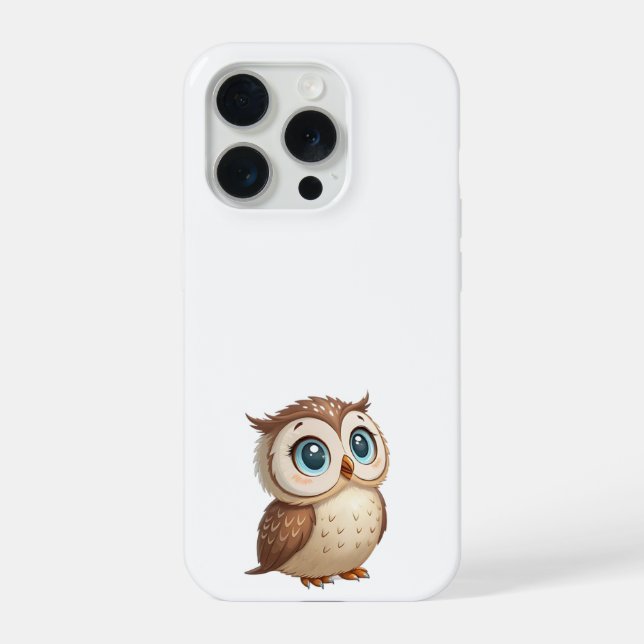Coque iPhone Chouette de la Sagesse – Élégant Étui de Téléphone (Verso)