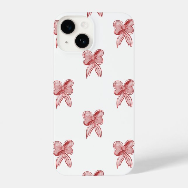 Coque iPhone Christmas bow phone case (Verso)