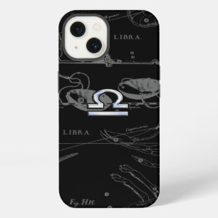 Etui iPhone 13 Chrome argenté comme le signe du zodiaque Balance