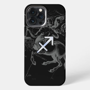 Etui iPhone 13 Pro Max Chrome comme signe du Sagittaire sur Hevelius noir