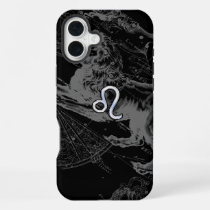 Coque iPhone 16 Plus Chrome comme signe du zodiaque Lion sur Hevelius 1