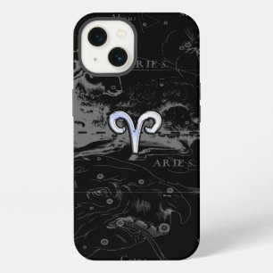 Etui iPhone 13 Chrome comme symbole du zodiaque Bélier sur Heveli