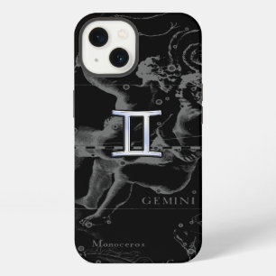 Etui iPhone 13 Chrome comme symbole du zodiaque Gémeaux sur Hevel