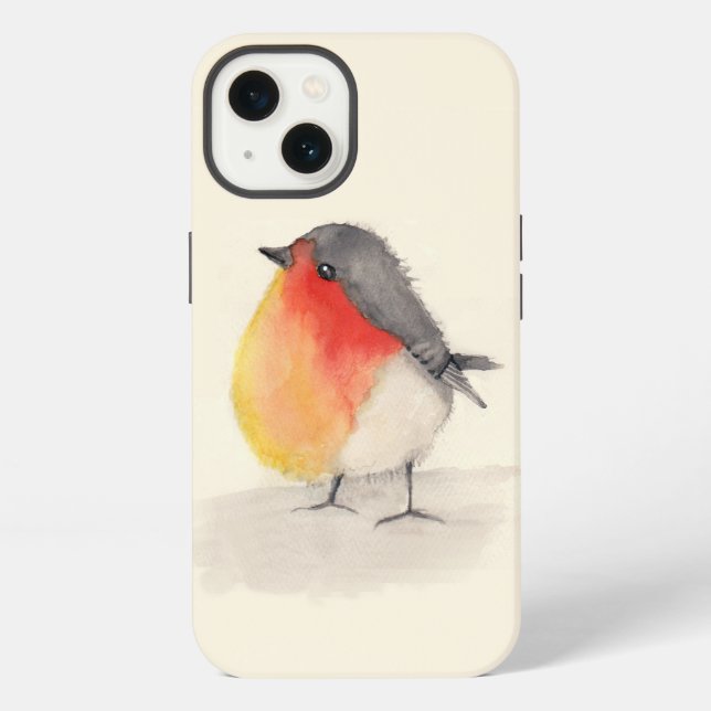 Coque iPhone Chubby Little Robin (Verso)
