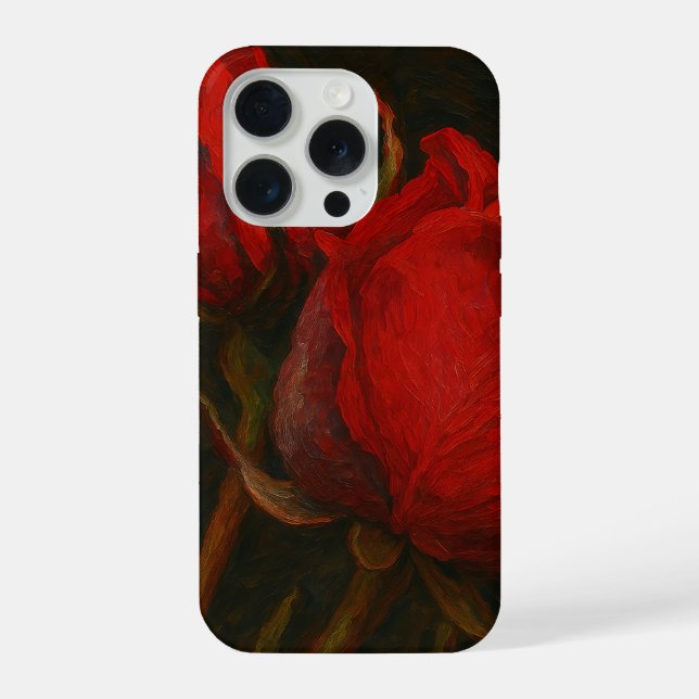 Coque iPhone Chuchotements de cramoisi (Verso)