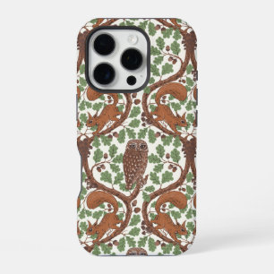 Coque iPhone 16 Pro Chuchotements sylvestres/Hiboux et écureuils dans