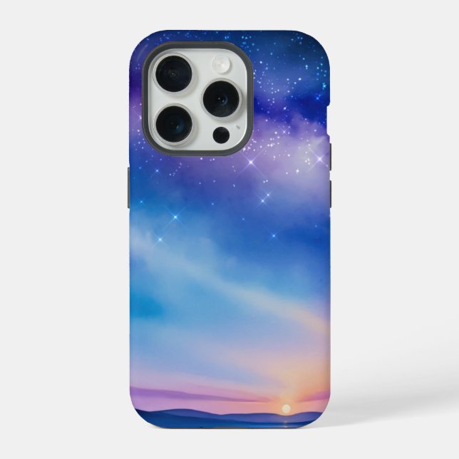 Coque iPhone Ciel nocturne étoilé (Verso)