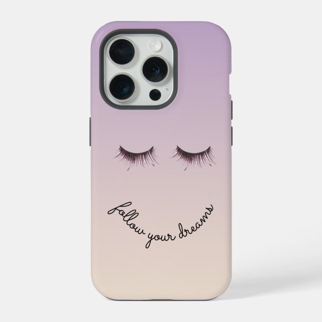 Coque iPhone Cils Crème de Lavande  (Verso)