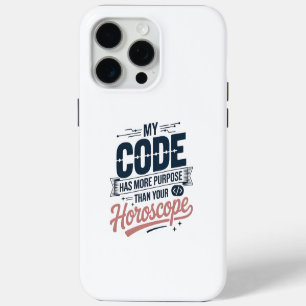 Coque iPhone 15 Pro Max Citation de codage drôle AI Conception de programm