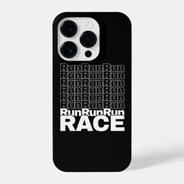 Coque iPhone Citation de course en cours de course motivationne (Verso)