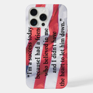 Coque iPhone 15 Pro Max Citation de réussite du président Abraham Lincoln