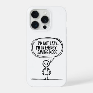 Coque iPhone 15 Pro Citation de Stick Figure Sarcasique – Économie d'É