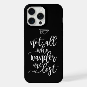 Coque iPhone 15 Pro Max Citation de voyage motivante Noir et Blanc Cool
