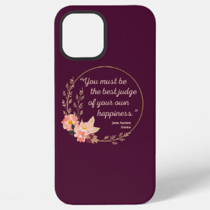 Coque iPhone 12 Pro Max Citation d'Emma de Jane Austen I - Style mignon