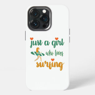 Etui iPhone 13 Pro Citation d'été mignonne Juste une fille qui aime s