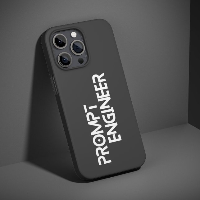 Coque iPhone Citation d'ingénieur d'invite minimaliste (Créateur téléchargé)