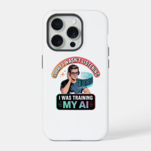Coque iPhone 15 Pro Citation drôle d'intelligence artificielle pour la