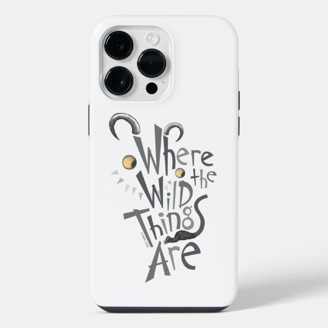 Coque iPhone Citation graphique de Où les choses sauvages sont (Verso)