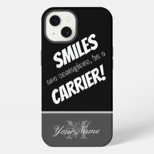 Etui iPhone 13 Citation motivante : Sourire porte-bonheur !