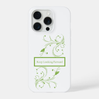 Coque iPhone 15 Pro Citation Vignes Florales Vertes Garder Les Yeux Ve