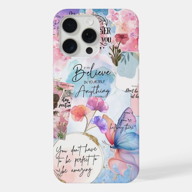 Coque iPhone Citations Motivantes (Verso)