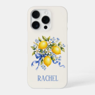Coque iPhone 16 Pro Citrons bleus méditerranéens