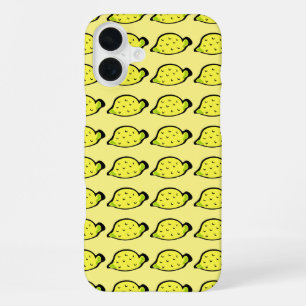 Coque iPhone 16 Plus Citrons de dessin Motif Jaune