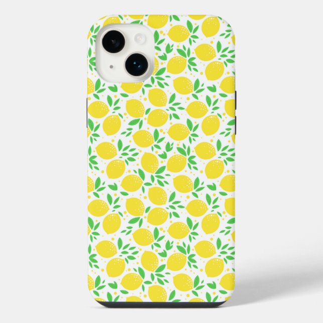 Coque iPhone Citrons Jaunes (Verso)