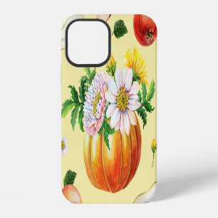Coque iPhone 12 Citrouille, chrysanthème : illustration de fruits 