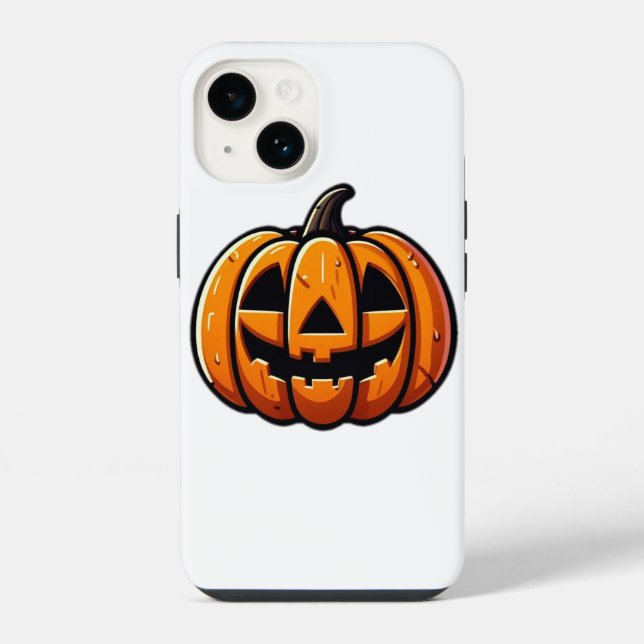 Coque iPhone Citrouille d'Halloween (Verso)