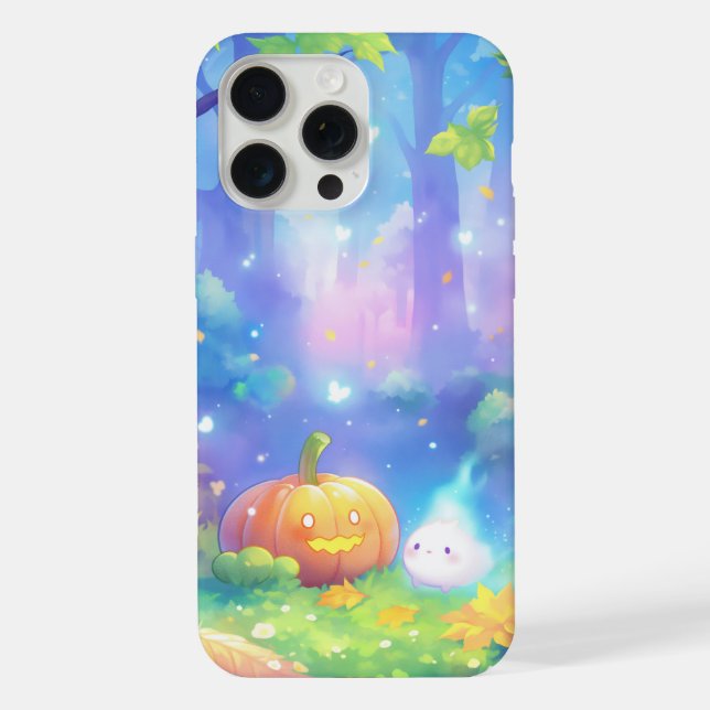 Coque iPhone Citrouille et esprits joueurs (Verso)