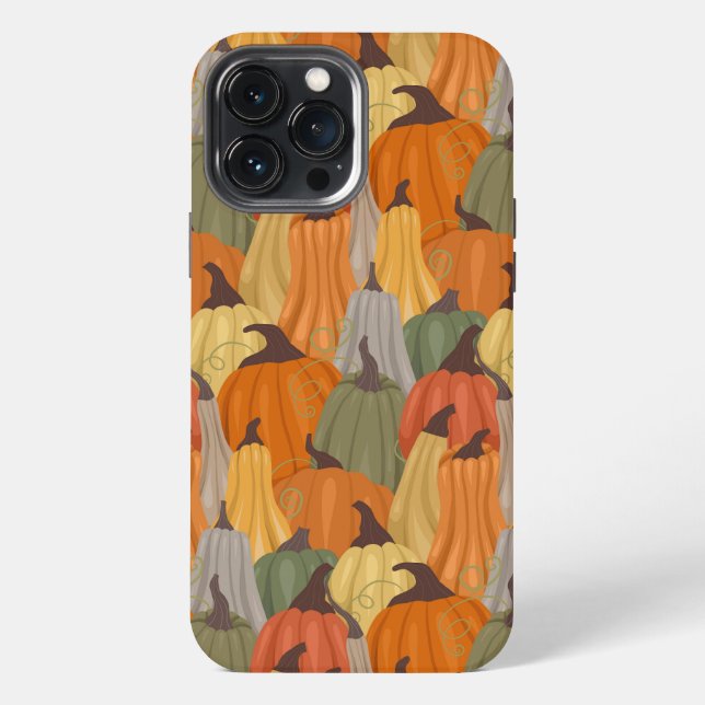 Coque iPhone Citrouilles cosy (Verso)