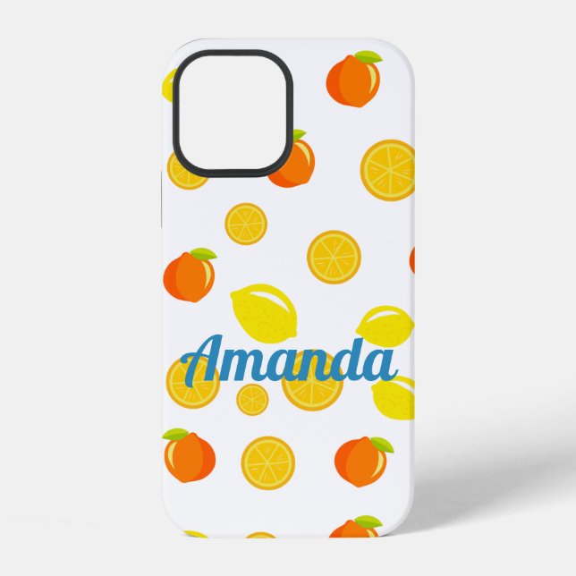 Coque iPhone Citrus joyeux : Citrons & Oranges (Verso)