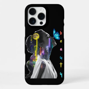 Coque iPhone 16 Pro Max Cityscape Beauté femme, jour femme