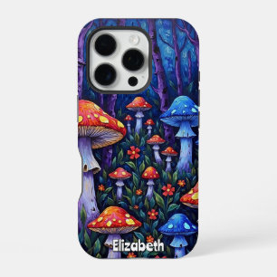Coque iPhone 16 Pro Clairière aux champignons à capuchon rouge