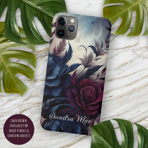 Coque iPhone 11Pro Max Classic Chic Rose Art Beaux-Arts Botanique Peintur