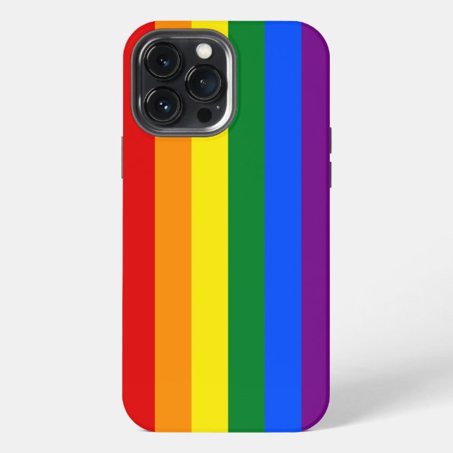 Coque iPhone Classic LGBTQ Rainbow Pride drapeau (Verso)