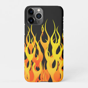 Coque iPhone 11Pro Classic Racing Flames Décor sur un