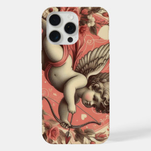 Coque iPhone 15 Pro Max Classic/Vintage/Retro Saint-Valentin cupide