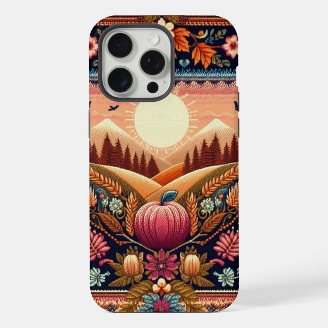 Coque iPhone Classique Fair Isle automne (Verso)