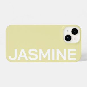 COQUE POUR iPhone 14 CLASSIQUE MODERNE ÉLÉGANT NOM PERSONNALISÉ MINIMAL
