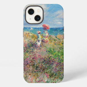 Etui iPhone 13 Claude Monet La Promenade de la falaise à Pourvill