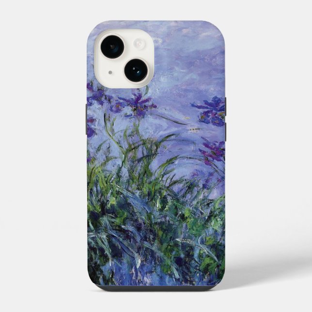 Coque iPhone Claude Monet Lilas Iris  (Verso)